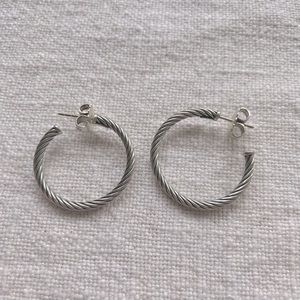David Yurman Cable Hoop Earrings